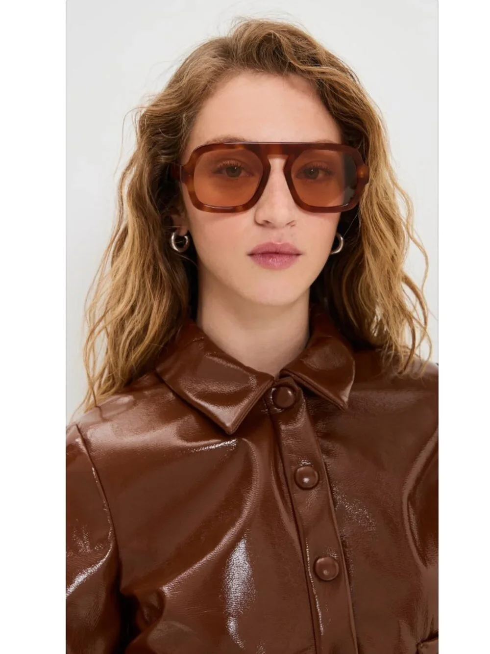 Elisa Johnson Jane Sunglasses Light Brown Tortoise NIB
